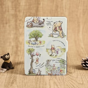 Custodia per Kindle Winnie Pooh con cinturino da polso per Paperwhite 1/2/3/4, custodia Paperwhite per Kindle 12a/10a/11a generazione, Kindle 2021 2022 2024