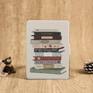 Regalo per amanti dei libri Custodia carina per Kobo/Kindle con cinturino da polso per Paperwhite 10th, copertina trasparente per Paperwhite 12/11th, Colorsoft, Kindle 2022 2024