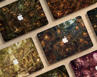 Whimsy Fantasy Library Multicolor MacBook Protective Hard Case Laptop Cover for 2026 Neo Air 15/13/11 Mac Pro 16/15/14/13inch M5 M4 M3 M2 M1