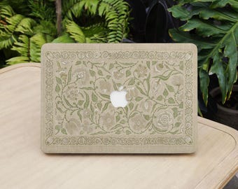 Boho Chic Vintage Floral Painting Macbook Hard Case Laptop Cover for 2026 Neo 13 Air 15/13/11 Mac Pro 16/15/14/13 inch A3434 M5 M4 M3 M2 M1
