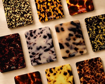 Tortoise Shell Custom Name Monogram Initials Kindle & Kobo Case, Clear Back Cover for Colorsoft, Paperwhite 12/11th Gen, Libra Color, Clara
