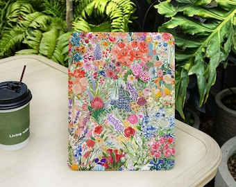 Blooming Flowers Spring iPad Case with Pencil Holder for iPad Air 5/6/7th 13/11 inch 2025 iPad Pro M5 iPad 9/10/11th Gen A16, iPad Mini 6/7