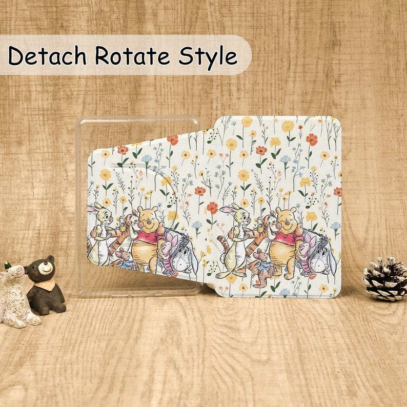 Winnie Pooh Cute Floral Kindle Case With Hand Strap for Paperwhite 1/2 ...