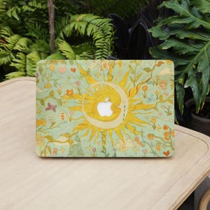 Dreamy Boho Sun Moon Art Macbook Protective Hard Case Laptop Cover for 2026 Neo Air 15/13/11 A3449 Mac Pro 16/14 inch A3434 M5 M4 M3 M2 M1