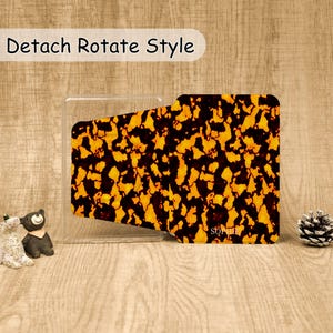 May include: A rectangular phone case featuring a dark brown and orange tortoiseshell pattern with the name SOPHIE printed in white at the bottom. The case is displayed with a clear plastic frame and the text Detach Rotate Style above it.