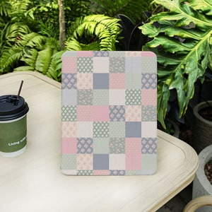 Farbiges Mosaik mit Blumenipad Hülle für iPad 9,7 10,2 10,9 11 Zoll, iPad Air 2 3 4 iPad mini 6 5 4 3 iPad Pro iPad 2022 2021 Fall Bild 1