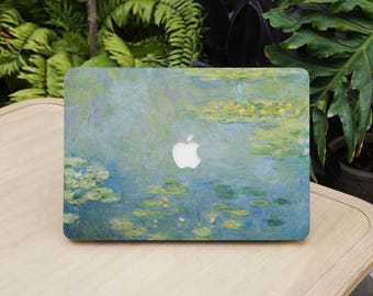 Monet Water Lilies Painting Macbook Protective Hard Case Laptop Cover for 2026 Neo 13 Air 15/13/11 Mac Pro 16/15/14/13 inch M5 M4 M3 M2 M1