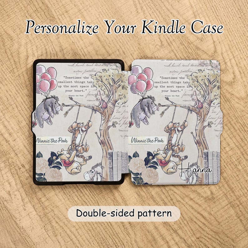 Cute Winnie Pooh Kindle/kobo Case With Strap for Colorsoft, Kobo Libra ...