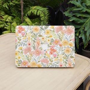 Mooie Bloem Aquarel Macbook Case Laptop Cover voor Macbook Air 15/13/11 Macbook Pro 13/14/15/16 Inch M1 M2 M3 M4 2022 2024 2025