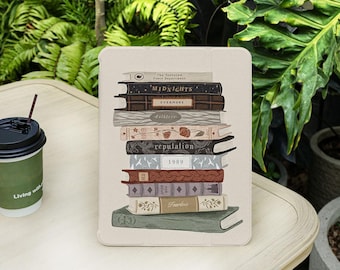 Book Lover Gift Cute iPad Case with Pencil Holder Cover for iPad Air 5/6/7th 13/11 Inch 2025 M3 iPad Pro 12.9" iPad 9/10/11 Gen A16 Mini 6/7