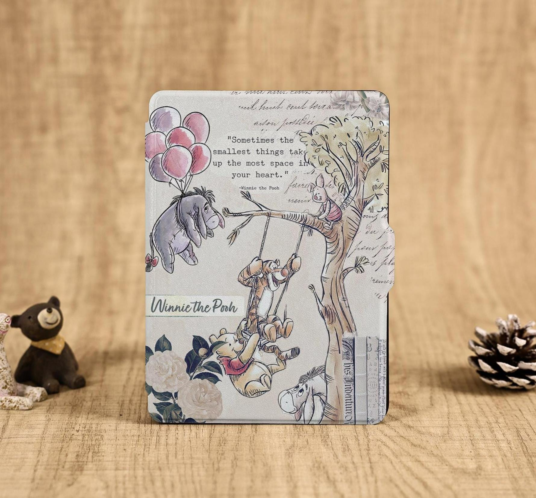 Cute Winnie Pooh Kindle/kobo Case With Strap for Colorsoft, Kobo Libra ...