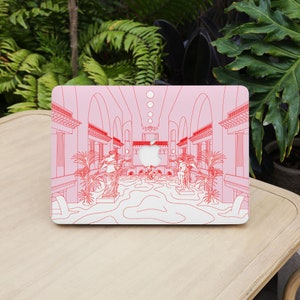 Pink Art Castle MacBook Case For Pro 14 15 16 M1 M2 2023 Protect Cover for MacBook Air 13 Pro 13 M2 2022 Laptop Cover Personalized Gift