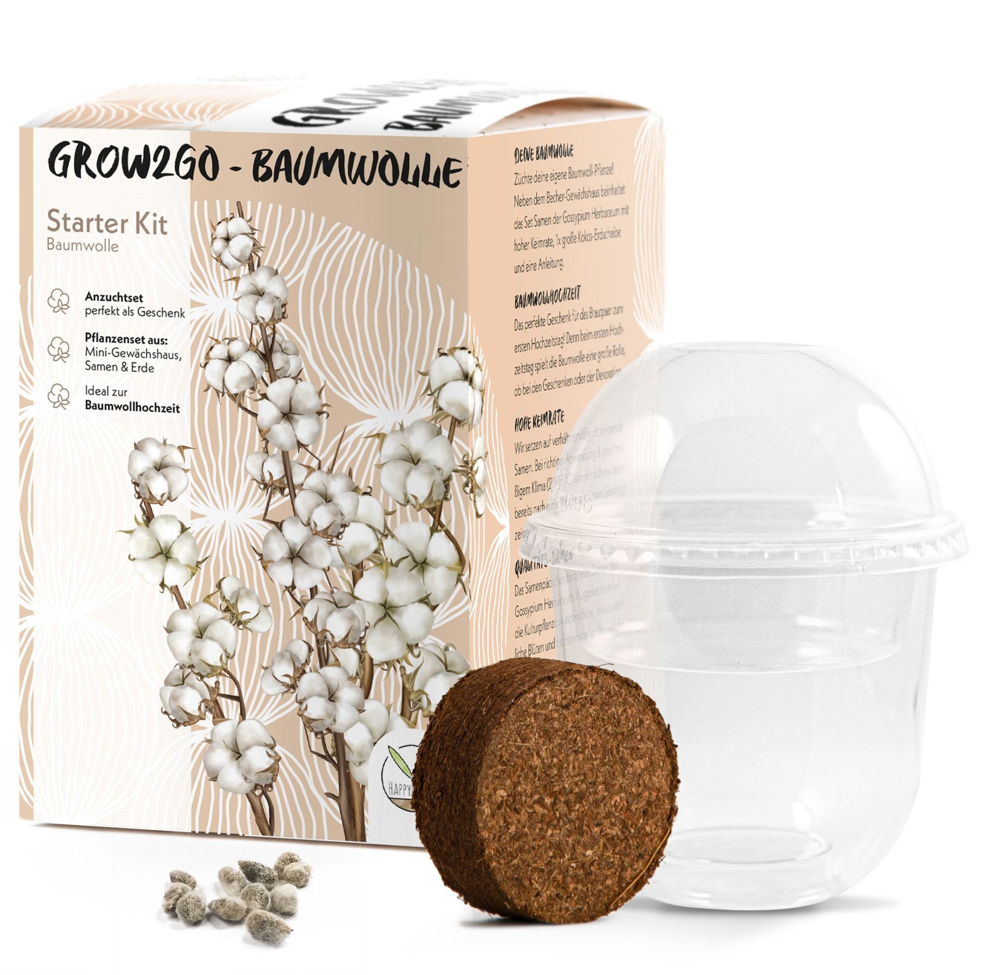 50 SEMI DI Cotone COTTON SEEDS GOSSYPIUM