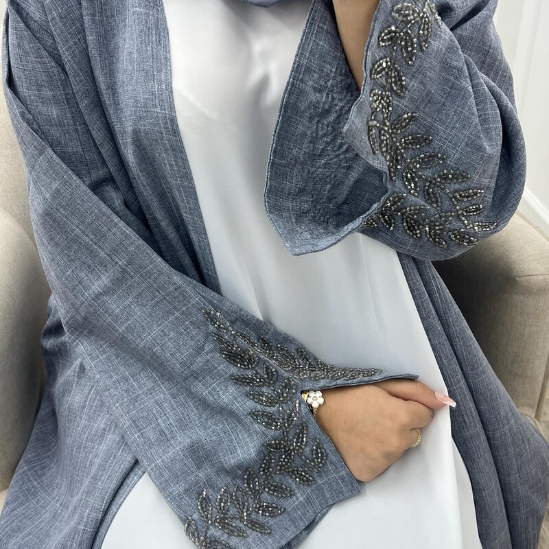 LINEN VELVET ABAYA