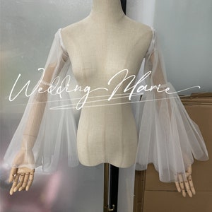 Fairy Detachable Sleeves, Off-the-shoulder Sleeve, Wedding Sleeve, Bridal Sleeve, Dress Accessories, Bridal Separates, Custom Color Sleeve