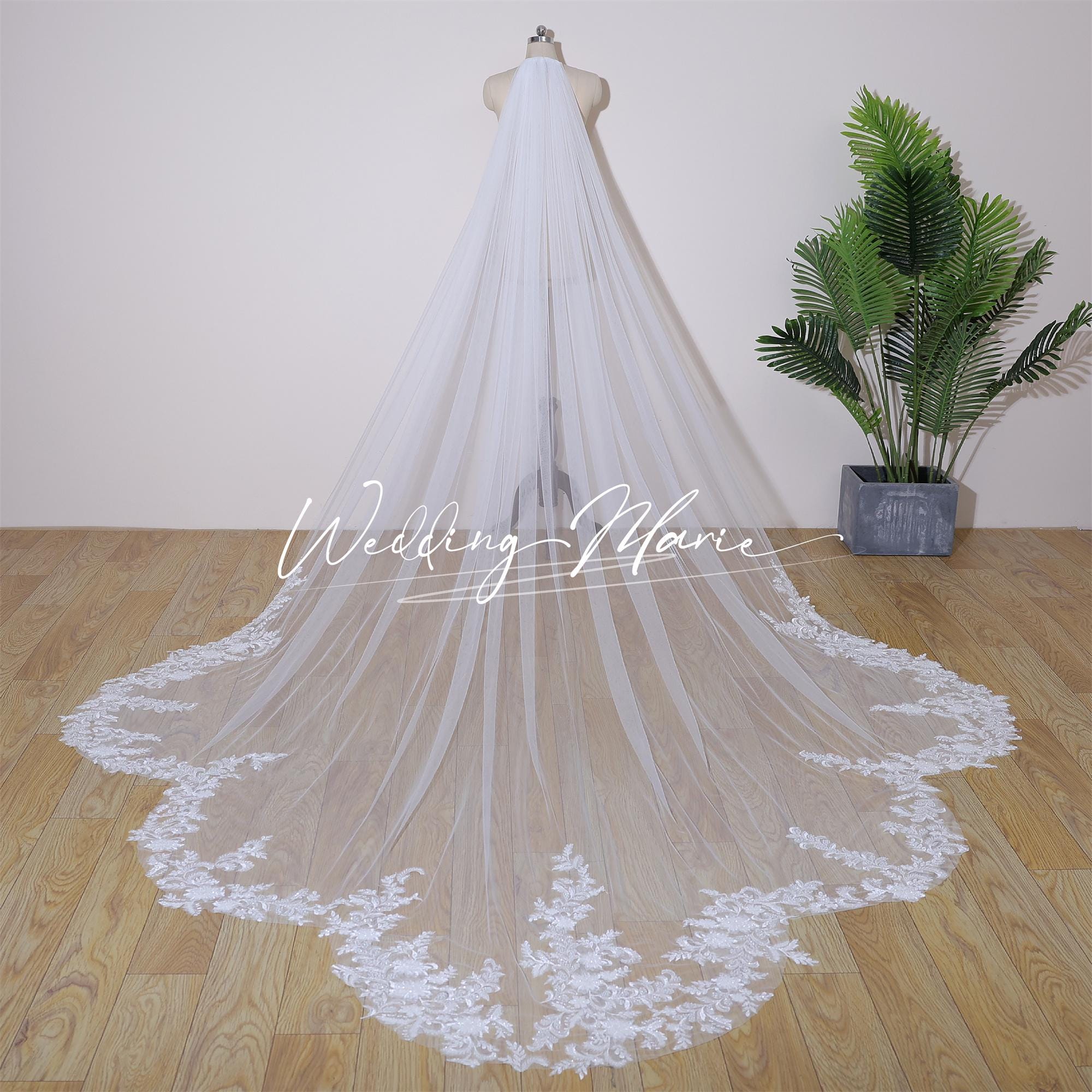 Scallop Hem Veil - Etsy