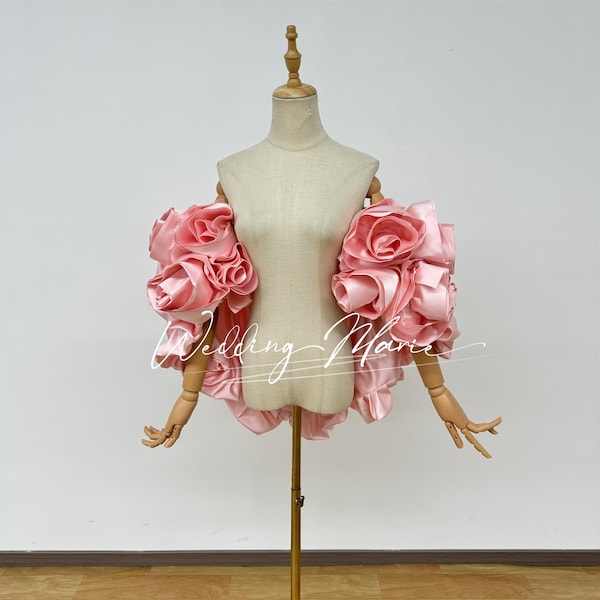 Xale luxuoso de cetim com flores - elegante e estiloso para todas as ocasiões