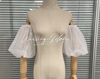 Abnehmbare Tüll-Hüftärmel, Hochzeitskleidungszubehör