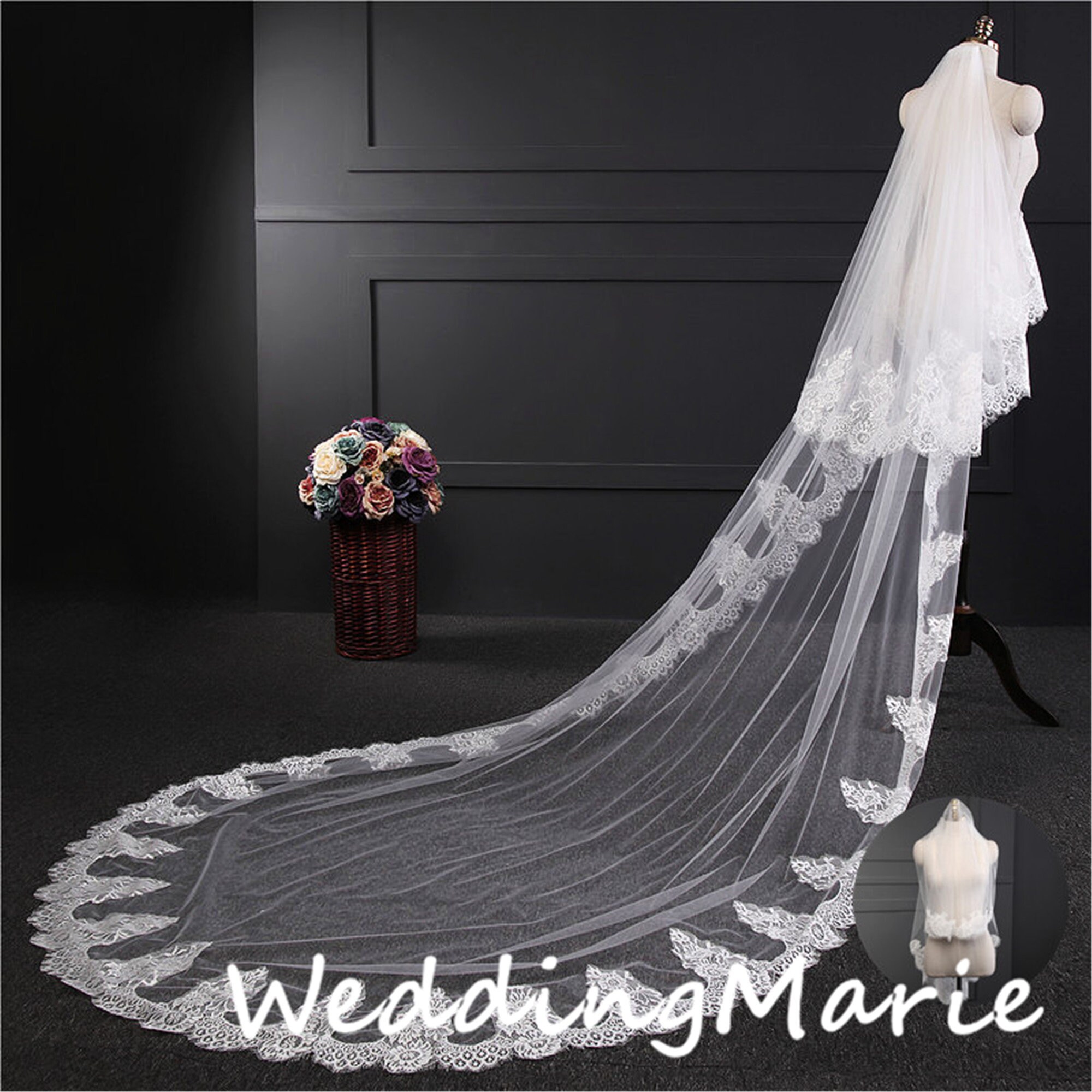 Vintage Wedding Veil for Bride Veil 
