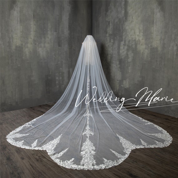 Beige wedding veil online