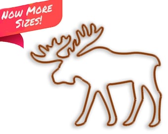 Moose applique, Moose Embroidery, wildlife embroidery, Brother Embroidery, Embroider, Embroidery font, pse, forest animals, woodland, sew