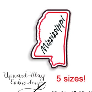 Mississippi State, Embroidery, Mississippi embroidery design, State Embroidery, Brother Embroidery, Embroidery, Embroidery font, Mississippi