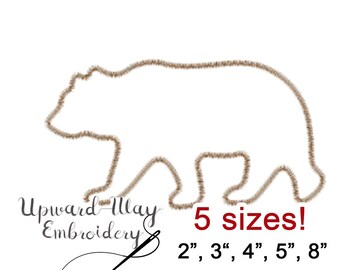 Bear applique, Bear Embroidery, wildlife embroidery, Brother Embroidery, Embroider, Embroidery font, pse, forest animals, woodland, sewing