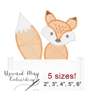 Woodland Fox Pocket Embroidery, wildlife embroidery, Brother Embroidery, Embroider, Embroidery font, pse, forest animals, woodland, sew