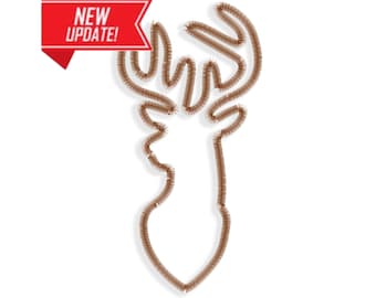 Deer applique, Deer Embroidery, wildlife embroidery, Brother Embroidery, Embroider, Embroidery font, pse, forest animals, woodland, sew