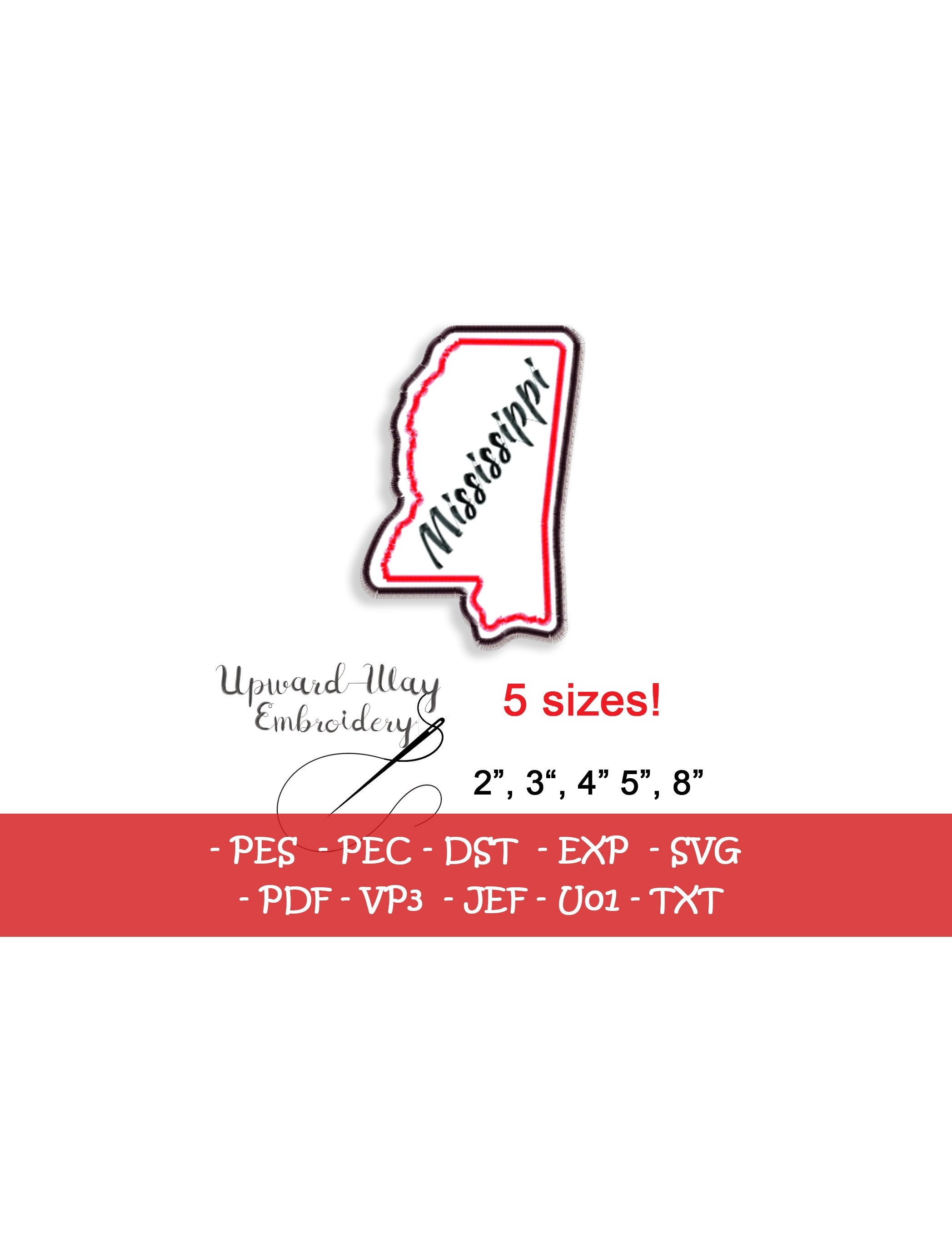 Mississippi State Embroidery Design Mississippi State Snap Tab
