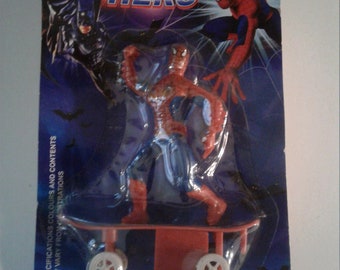SPIDERMAN KNOCK OFF on Skateboard, Action Figure, Rare and Unique, 2000