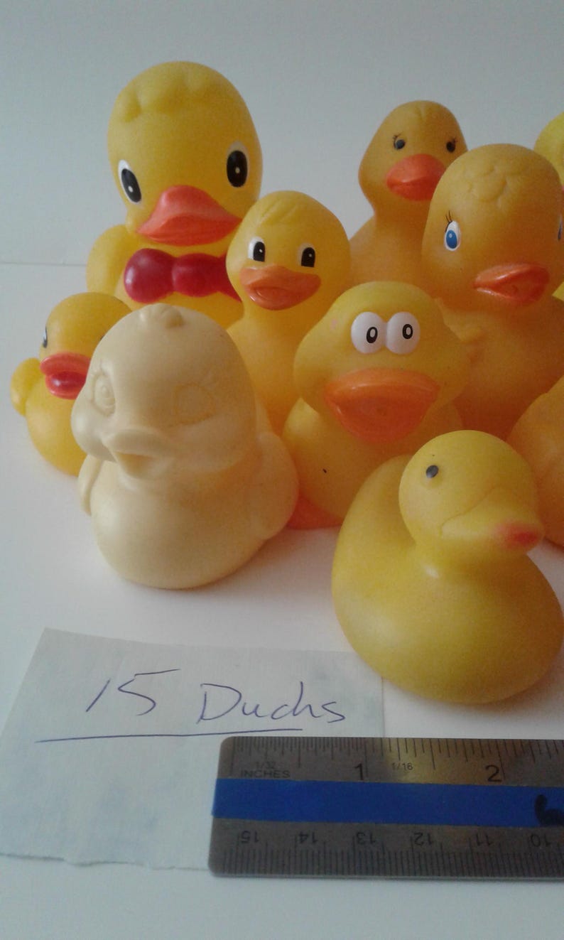YELLOW RUBBER DUCKS Lot of 15, Various Poses & Sizes, Vintage - Etsy