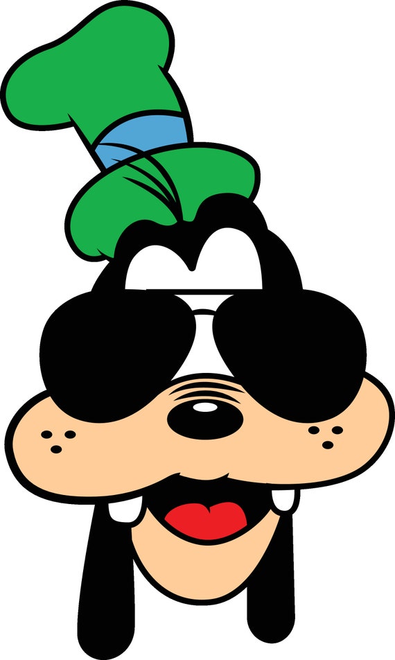 Goofy With Sunglass SVG File Cricut File Silhouette File Etsy