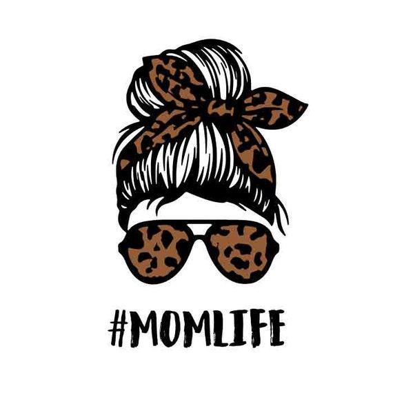 Leopard Mom Life SVG File Cricut File Silhouette File | Etsy