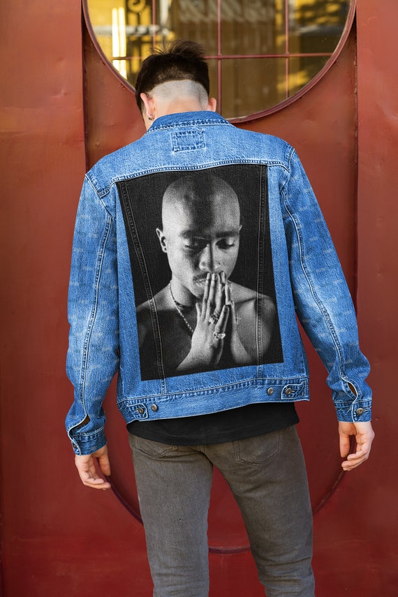 denim jacket tupac