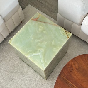 Green Onyx Marble Plinth