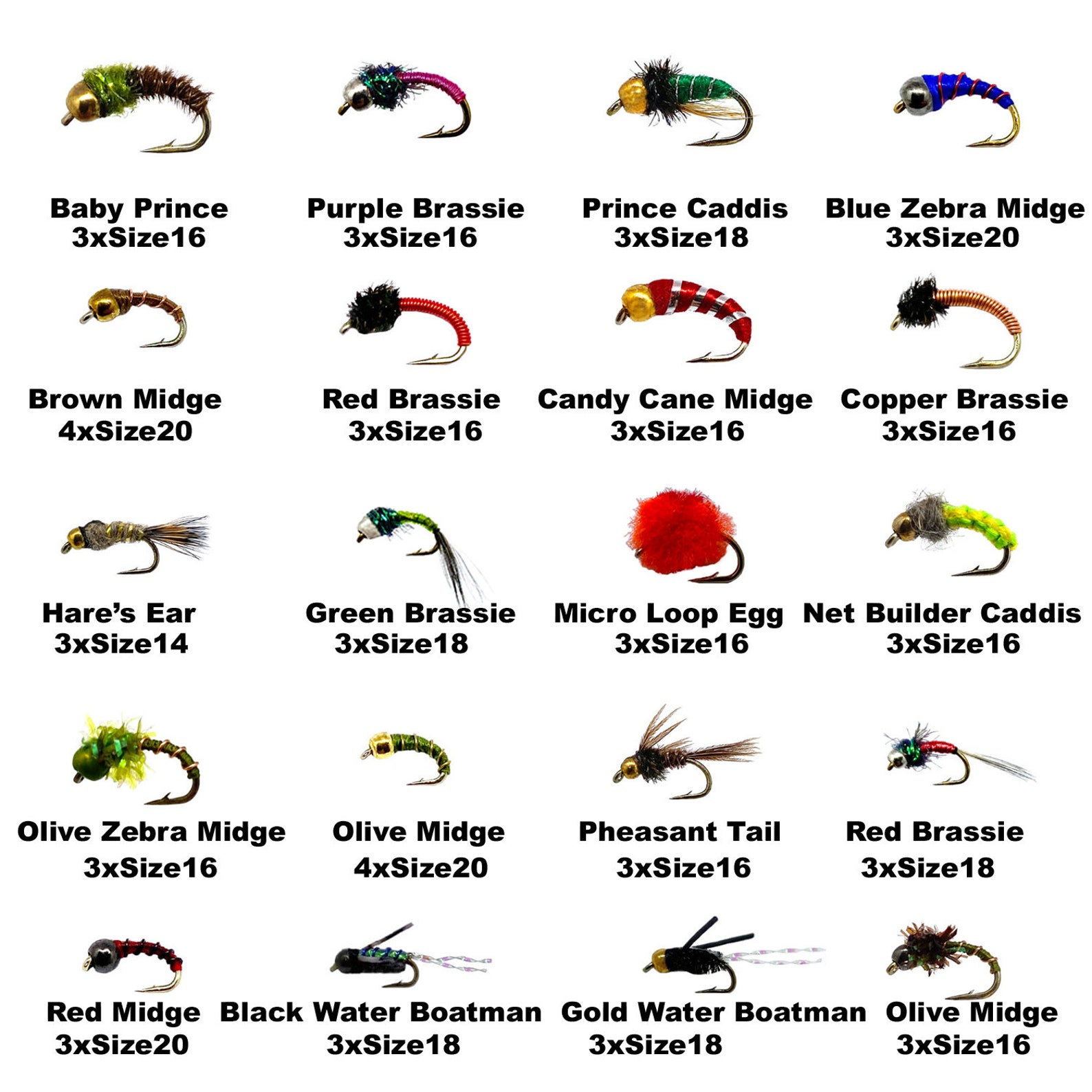 Zinger Fishing 121 Pcs Fly Fishing Flies Kit Assortment of Etsy