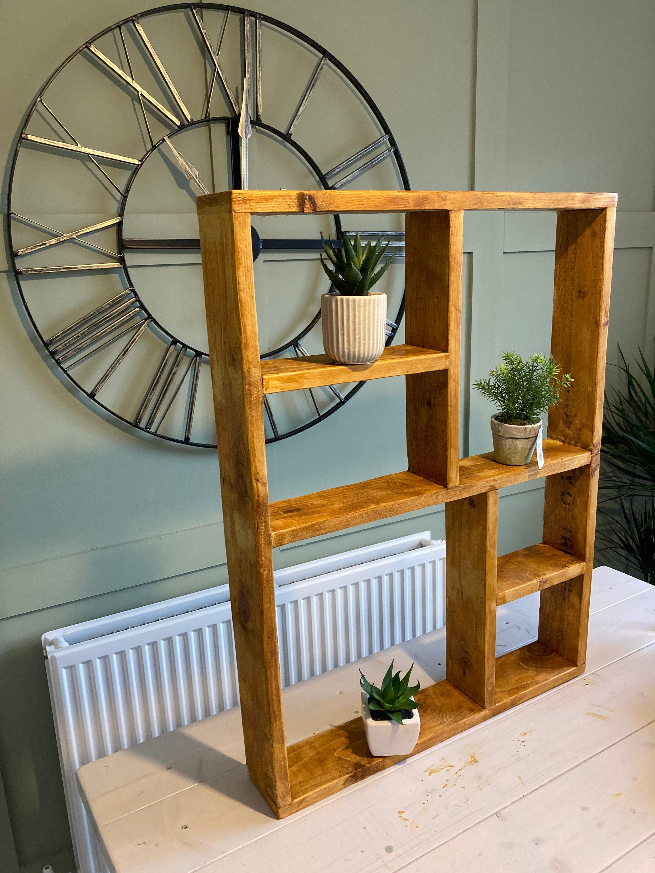 Rustic shelving unit Reclaimed Timber Etsy