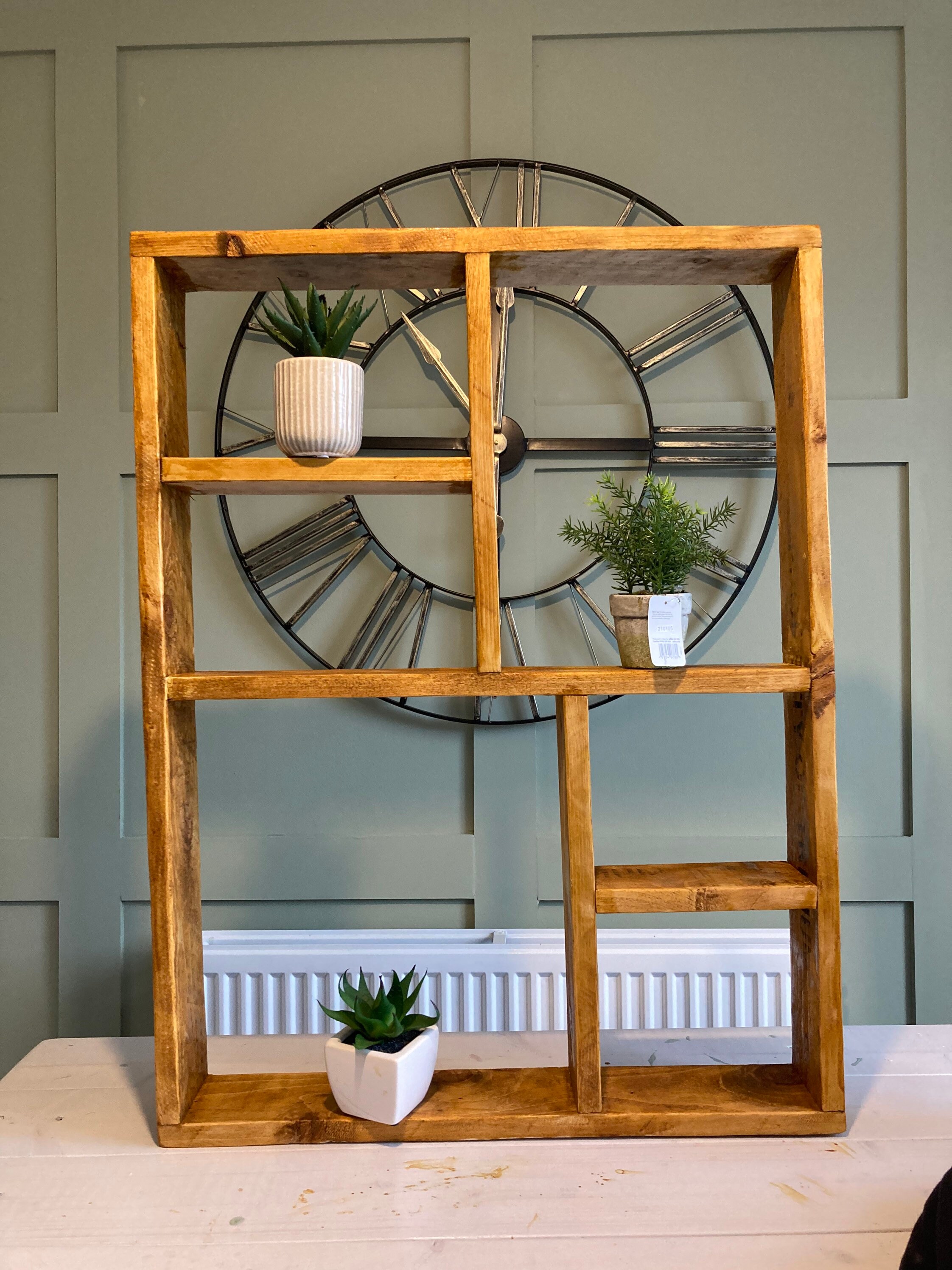 AUTHER Rustic Shelving Unit Reclaimed Timber Etsy UK