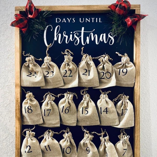 Burlap Calendar Etsy