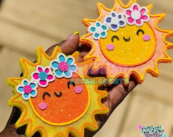 Retro Floral Sun Freshie, Summer Freshie, Car Air Freshener