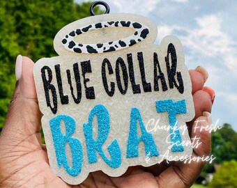 Blue Collar Brat Car Freshie