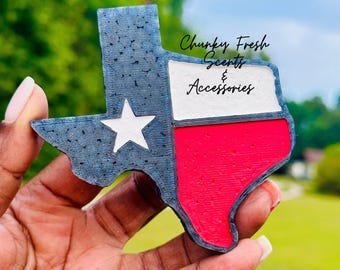 Ambientador para coche con la bandera de Texas, Freshie, Freshie