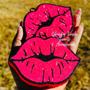 Pucker Up Car Freshie, Lips Car Freshie, Girly Freshy, Boujee Freshie, valentine car air freshener
