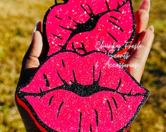 Pucker Up Car Freshie, Lips Car Freshie, Girly Freshy, Boujee Freshie, valentine car air freshener