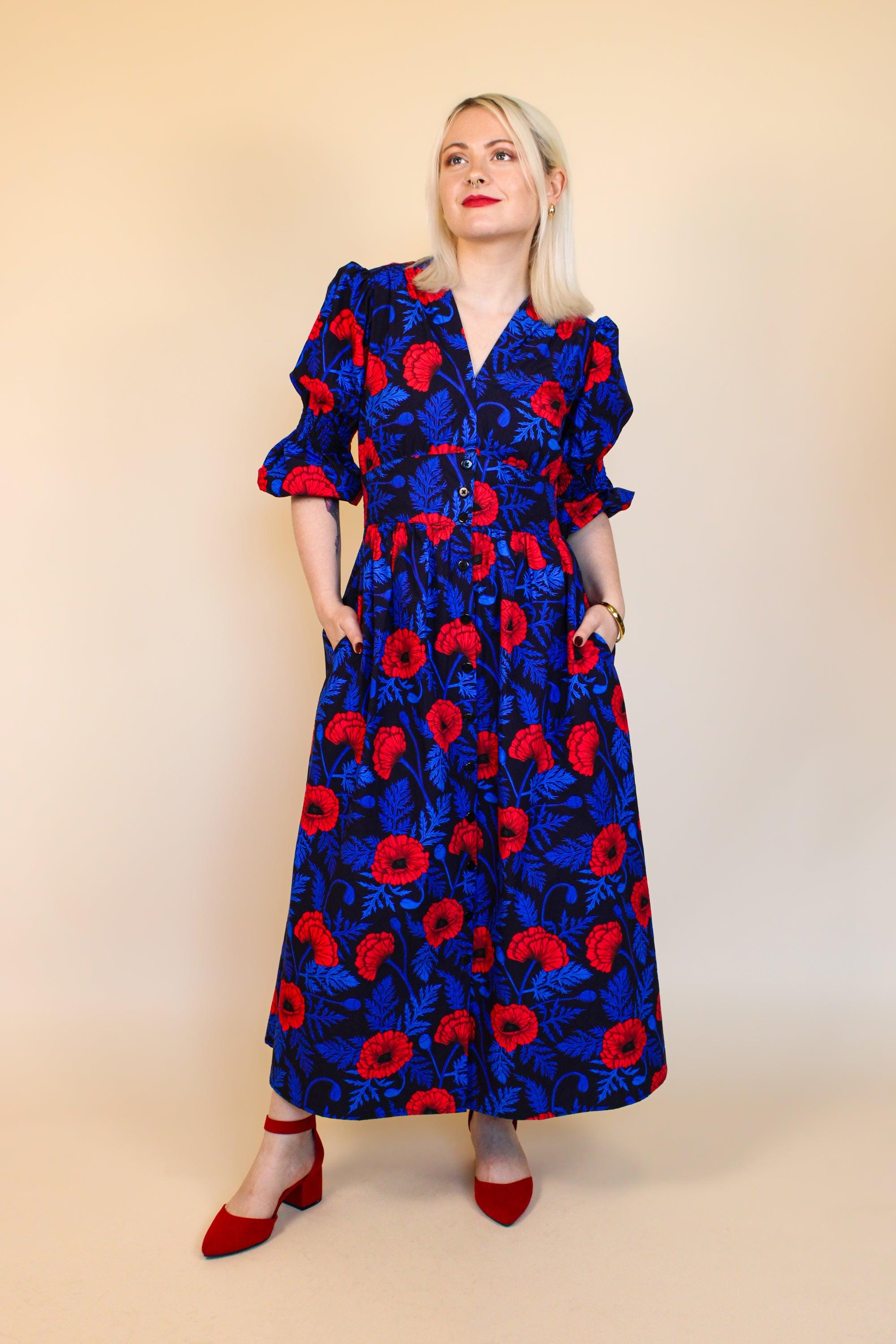 Poppy Print Dress - Etsy