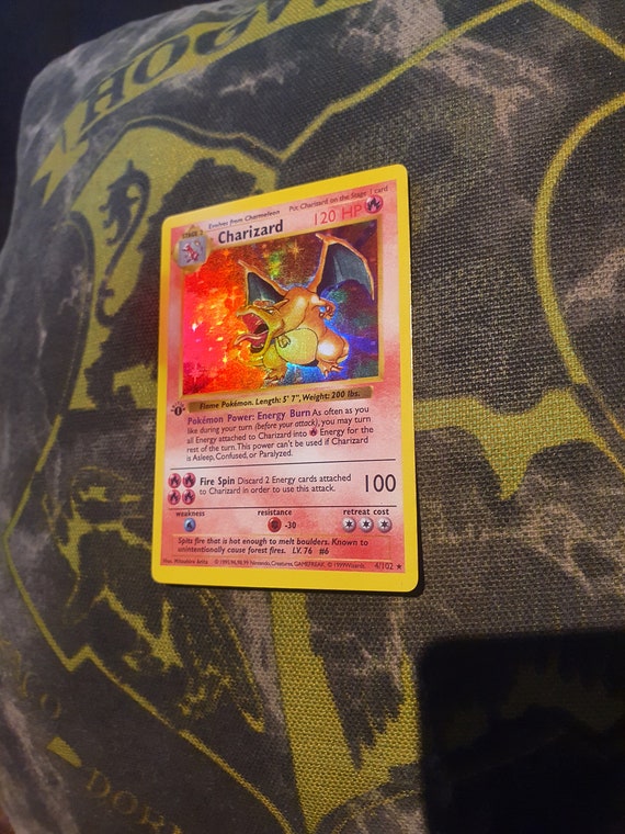Charizard 1st Edition Shadowless Base Set 4/102 - Etsy