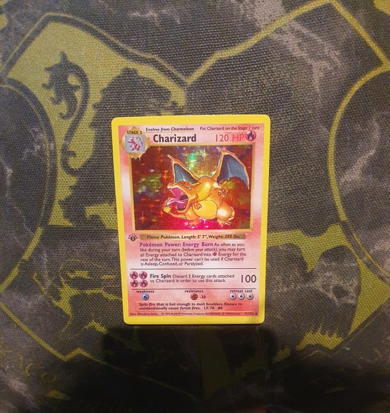 Charizard 1st Edition Shadowless Base Set 4/102 HOLO the Etsy