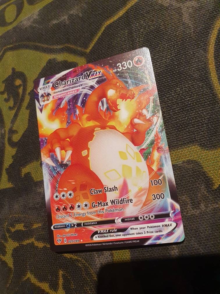 Charizard VMAX Gigantamax NON-HOLO Version Mrproxycardsuk - Etsy