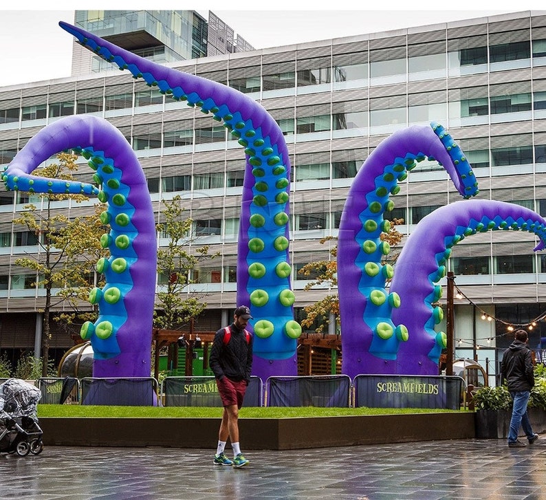 Giant Inflatable Octopus Tentacle Halloween Town Halloween - Etsy